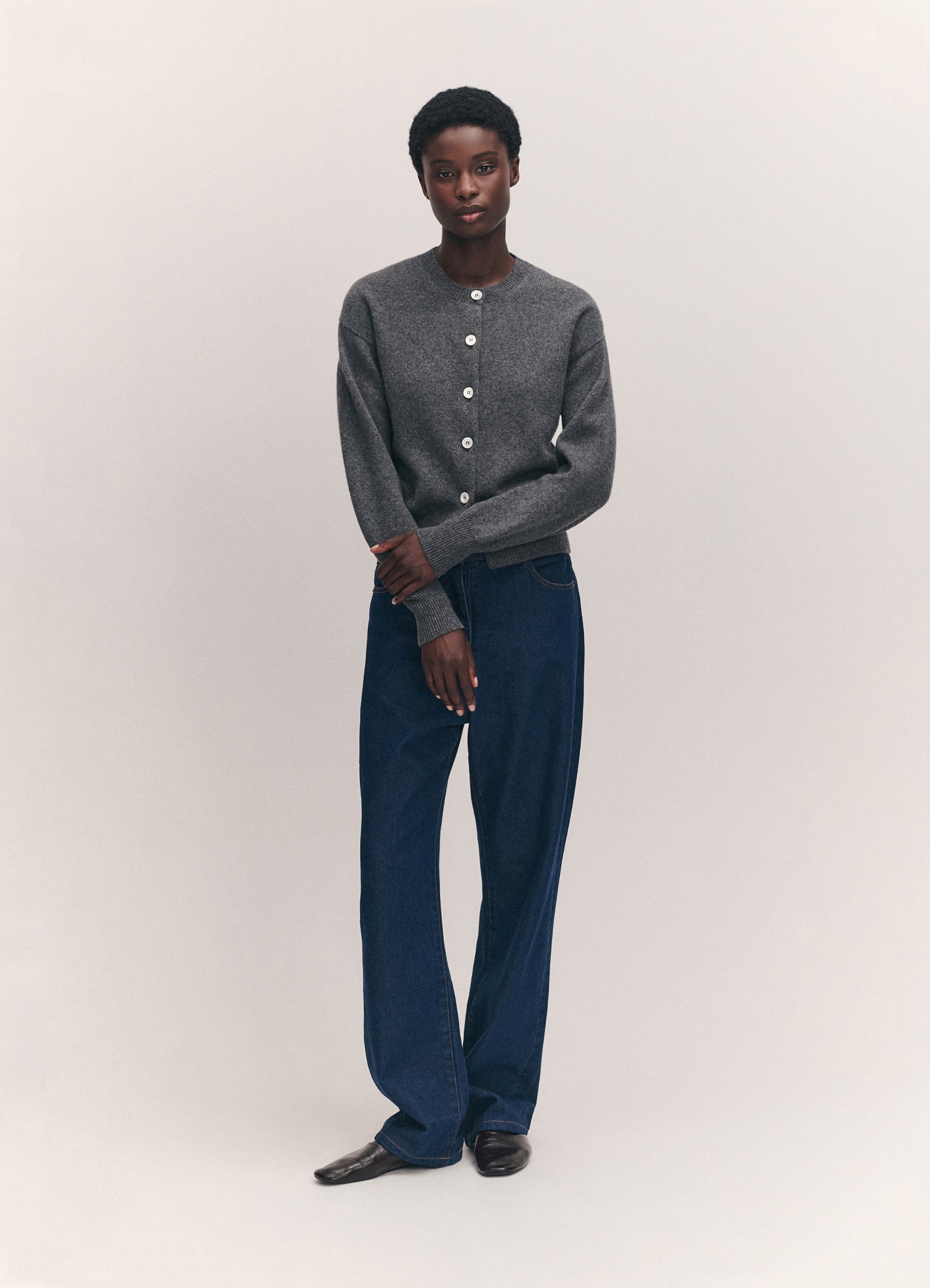 &DAUGHTER ADA CARDIGAN GREY