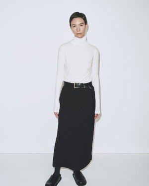 MIJEONG PARK ROLL NECK TOP IN WHITE