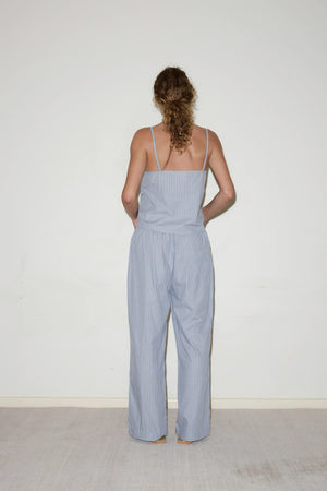 DEIJI EASE TROUSER GLACIER STRIPE