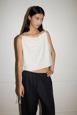 DEIJI STUDIO SIMPLE TOP BUTTER WHITE