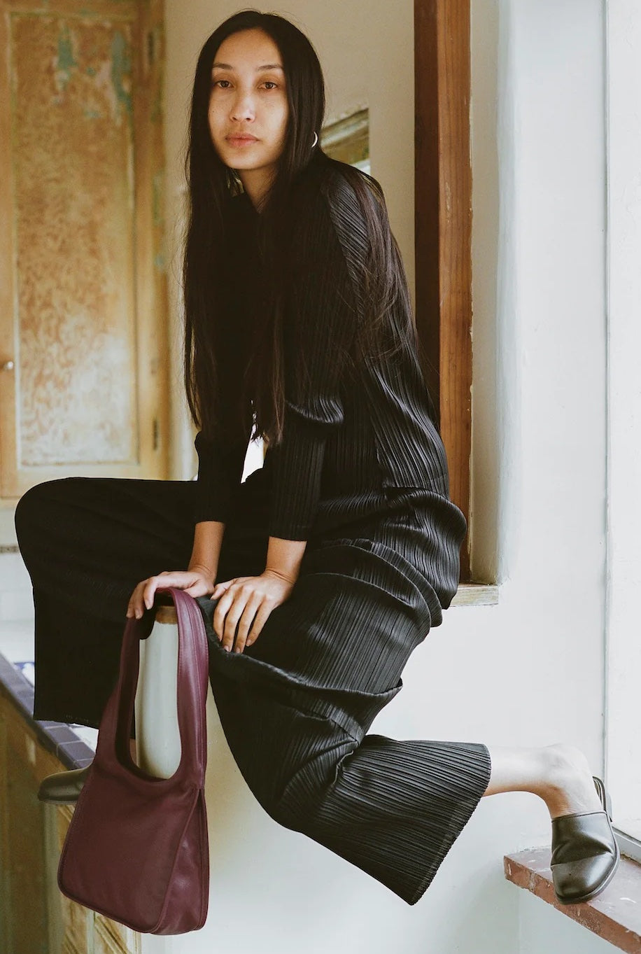 ARE STUDIO CLARA BAG IN BORDEAUX