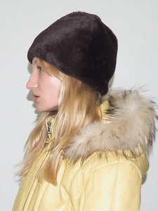 CLYDE FAUX FUR TOQUE IN MINK