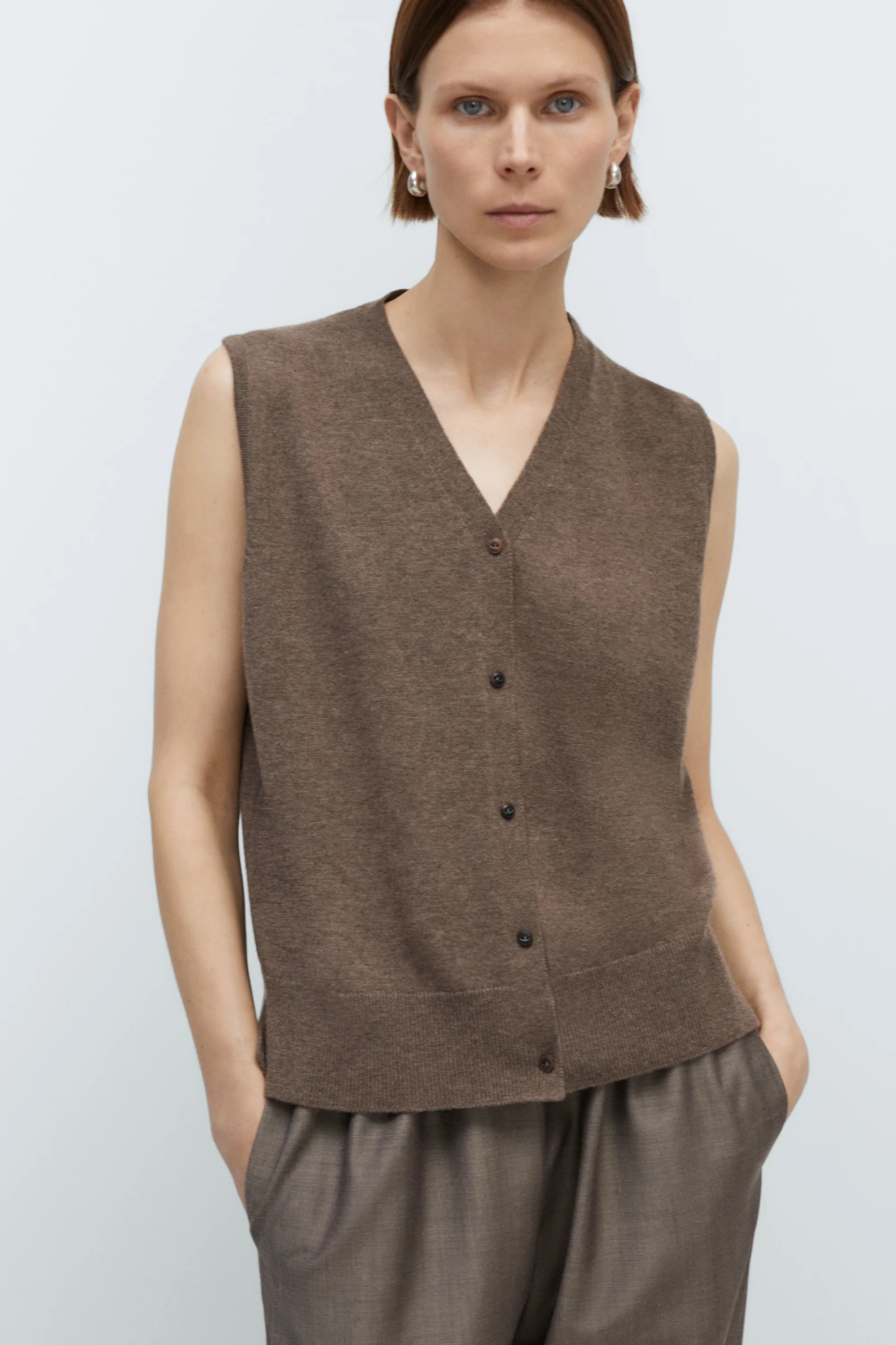CORDERA MERINO WOOL LACE WAISTCOAT