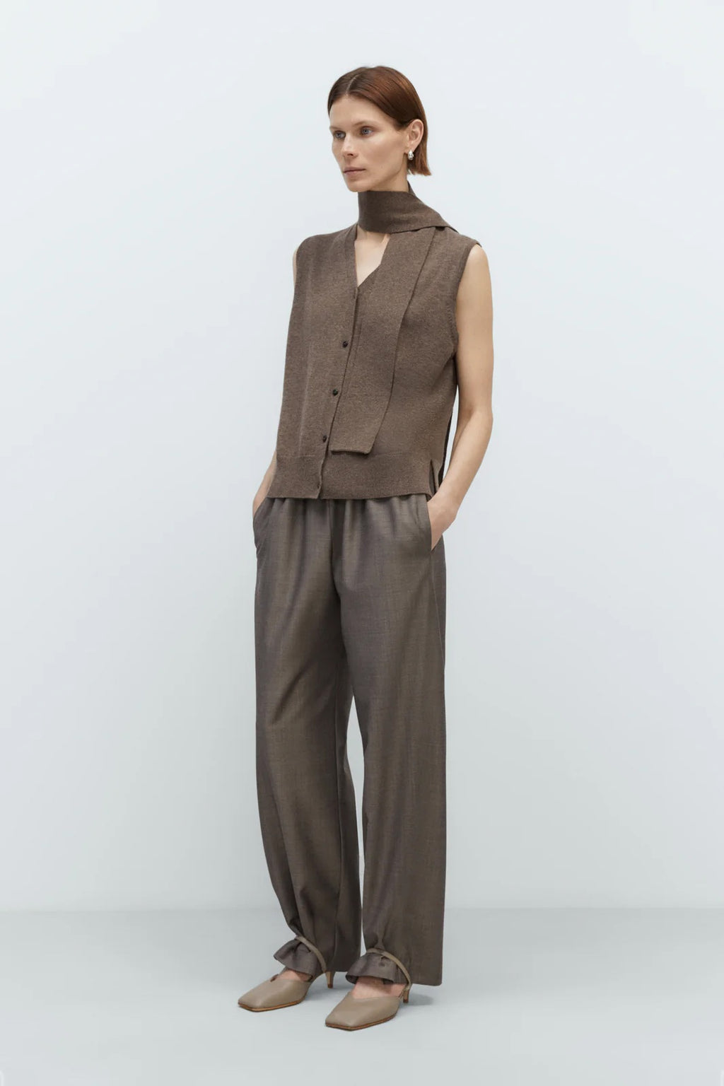 CORDERA MERINO WOOL LACE WAISTCOAT