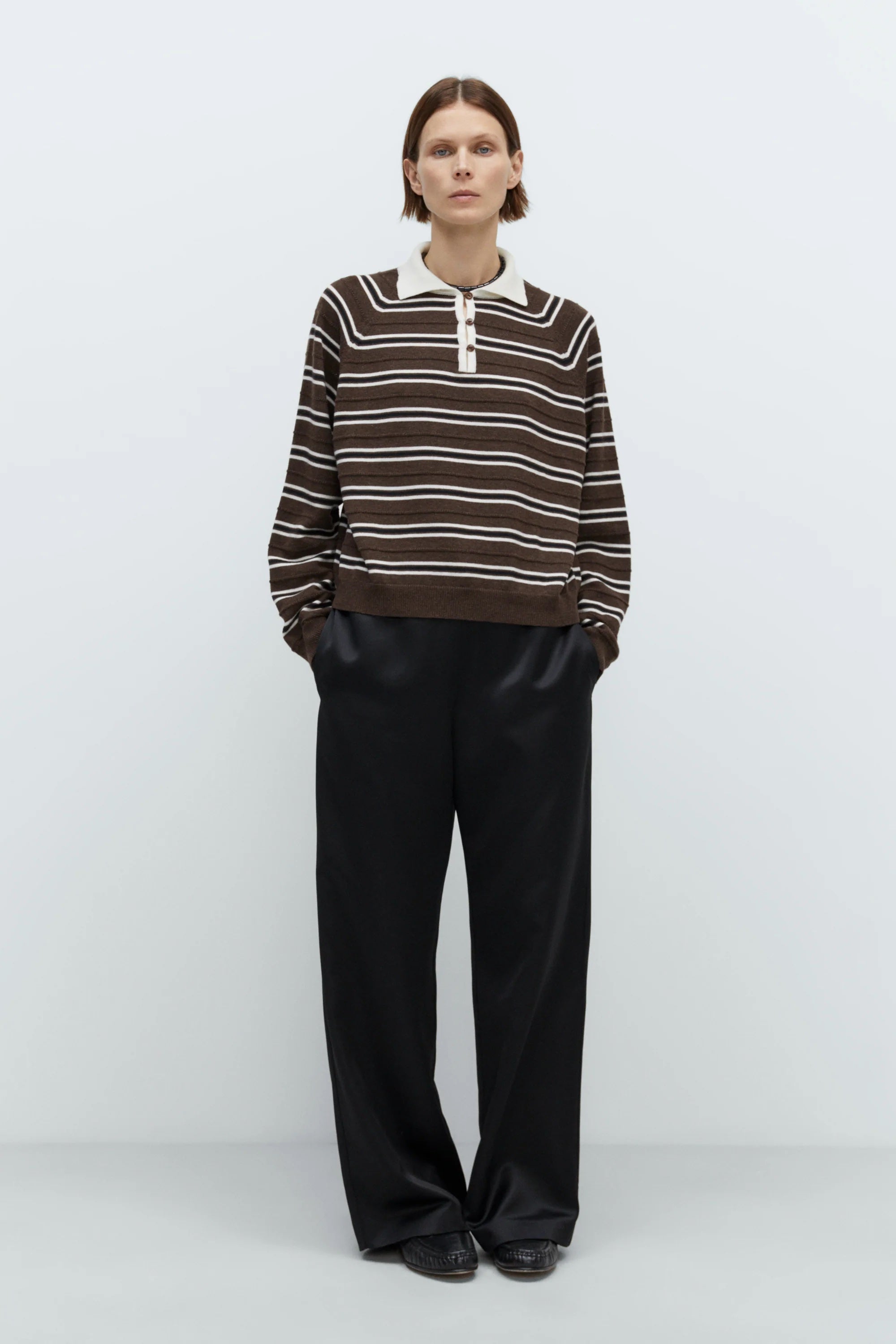 CORDERA MERINO WOOL STRIPED POLO