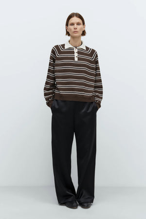CORDERA MERINO WOOL STRIPED POLO
