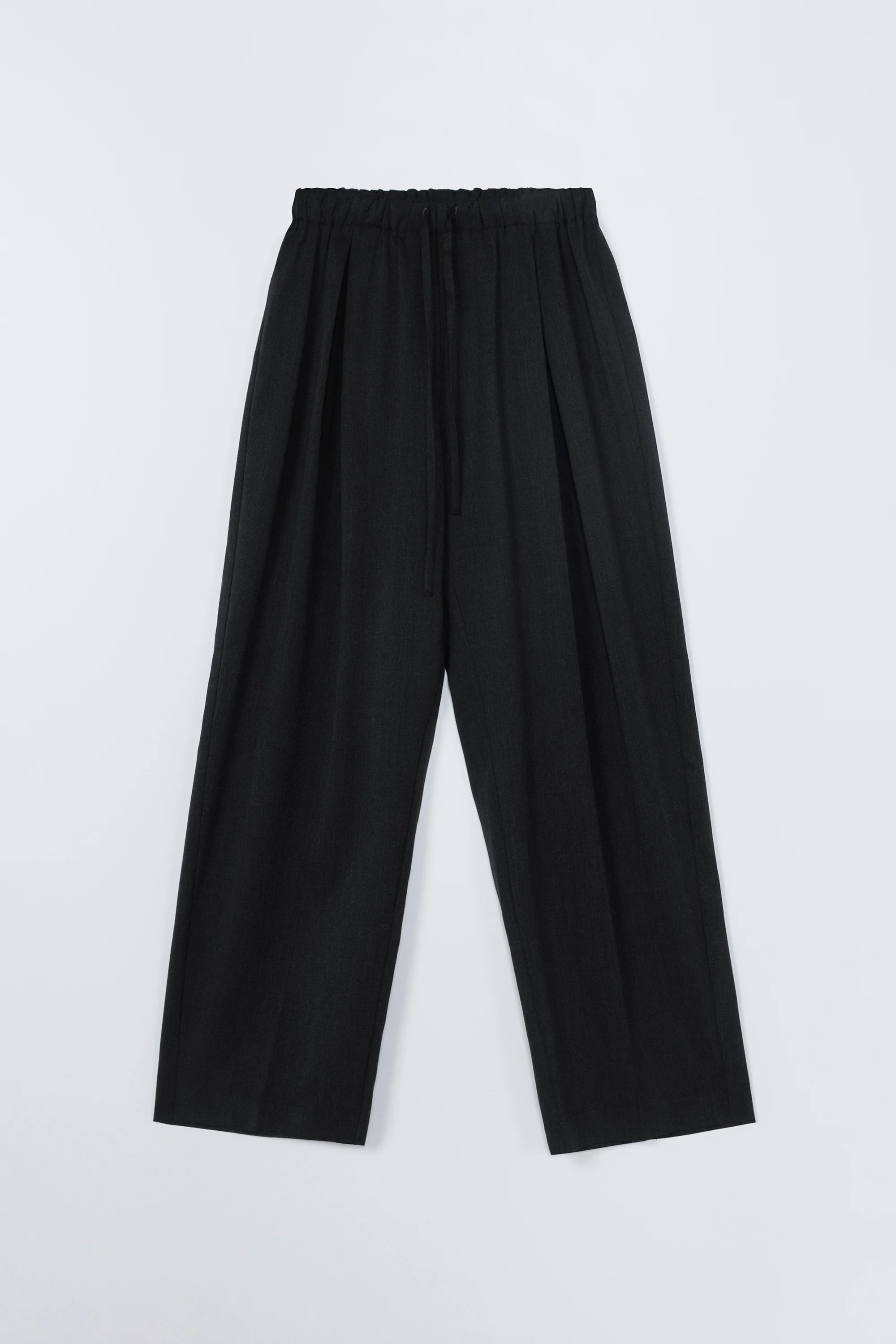 CORDERA PLEATED RELAXED PANTS ANTHRACITE