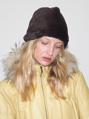 CLYDE FAUX FUR TOQUE IN MINK