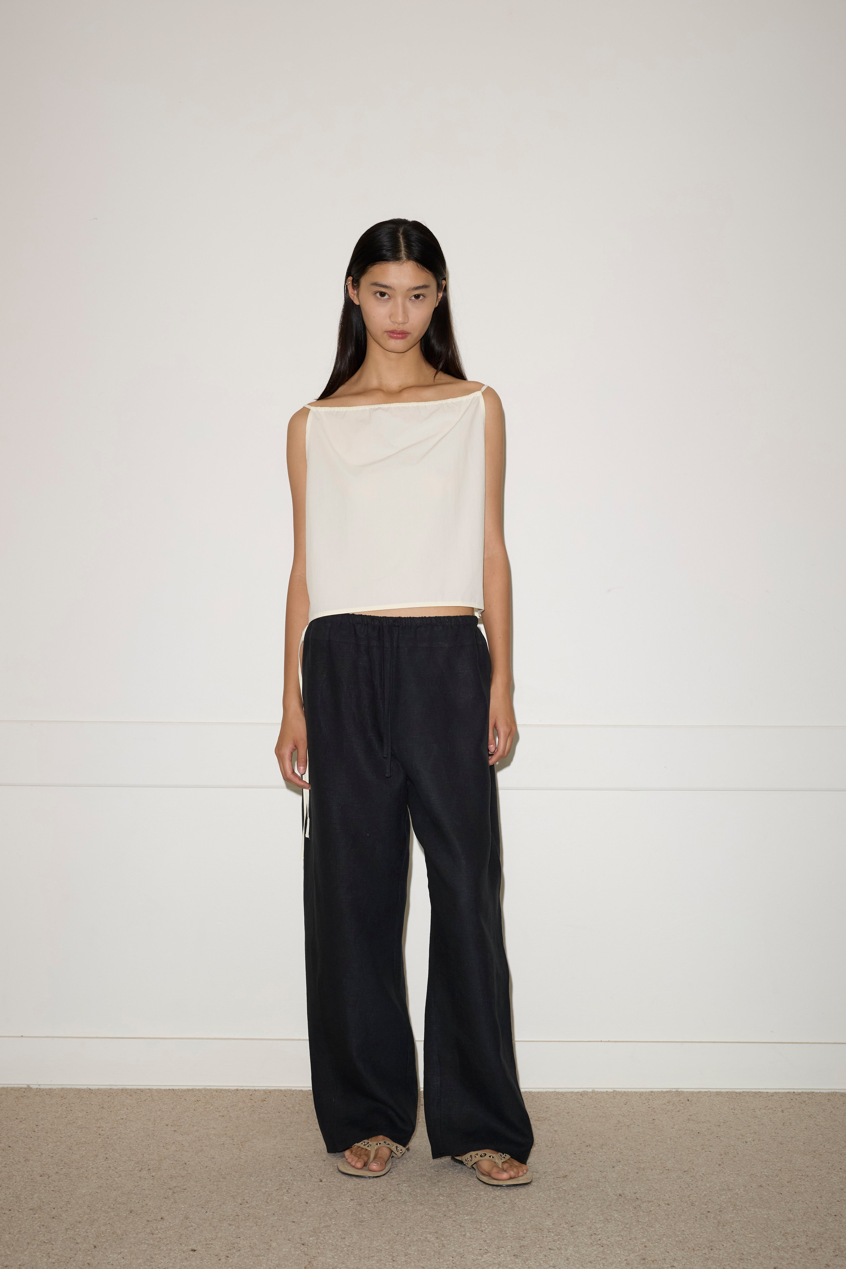 DEIJI STUDIO SIMPLE TOP BUTTER WHITE