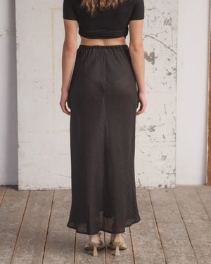 BASERANGE DYDINE SKIRT SHEER LINEN