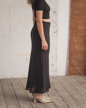 BASERANGE DYDINE SKIRT SHEER LINEN