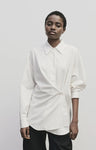 MIJEONG PARK TEXTURED OVERSIZED SHIRT IVORY