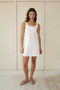 DEIJI STUDIOS BABYLOCK DRESS IN WHITE