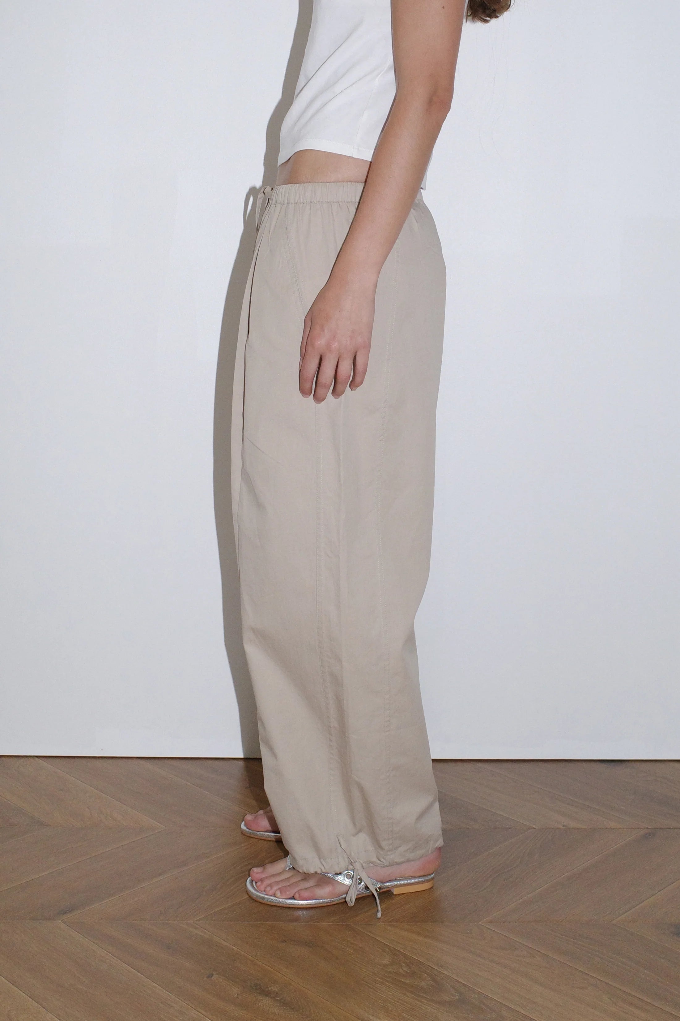 DEIJI DRAWCORD WIDE LEG PANT