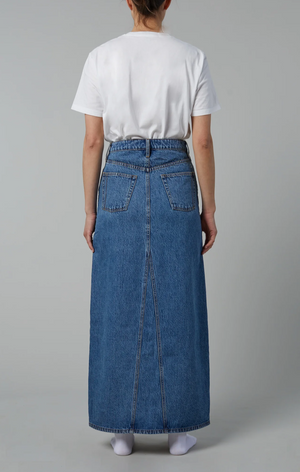 STILL HERE LIMA SKIRT IN CLASSIC BLUE
