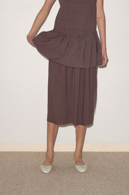 DEIJI STUDIOS PEPLUM DRESS