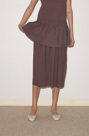 DEIJI STUDIOS PEPLUM DRESS