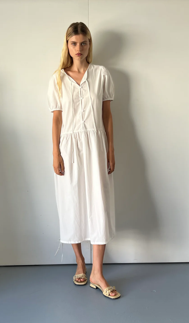 DEIJI STUDIOS DRAW HEM DRESS
