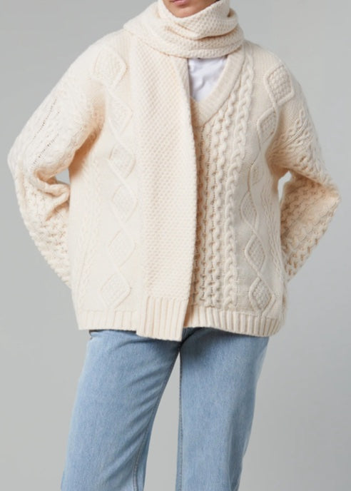 STILL HERE NEW YORK MINNESOTA SWEATER IN CREME