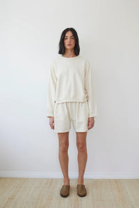 WOL HIDE EASY SWEATSHIRT IN NATURAL