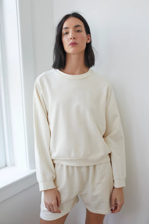 WOL HIDE EASY SWEATSHIRT IN NATURAL