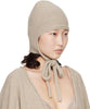 BASERANGE TIER HOOD IN SAND RECYCLED CASHMERE