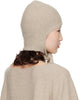 BASERANGE TIER HOOD IN SAND RECYCLED CASHMERE