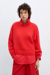 CORDERA MOHAIR SWEATER IN RED