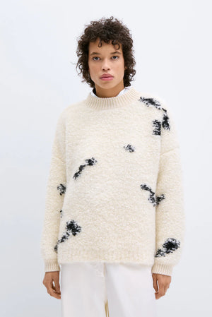 CORDERA WOOL & MOHAIR BLOTCH SWEATER