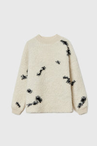 CORDERA WOOL & MOHAIR BLOTCH SWEATER