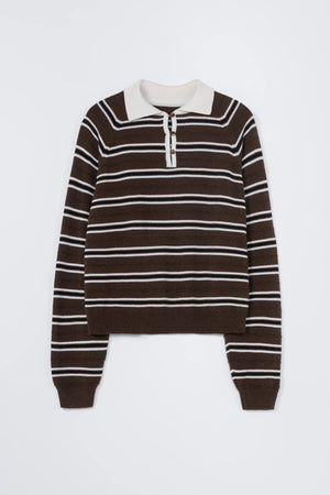 CORDERA MERINO WOOL STRIPED POLO