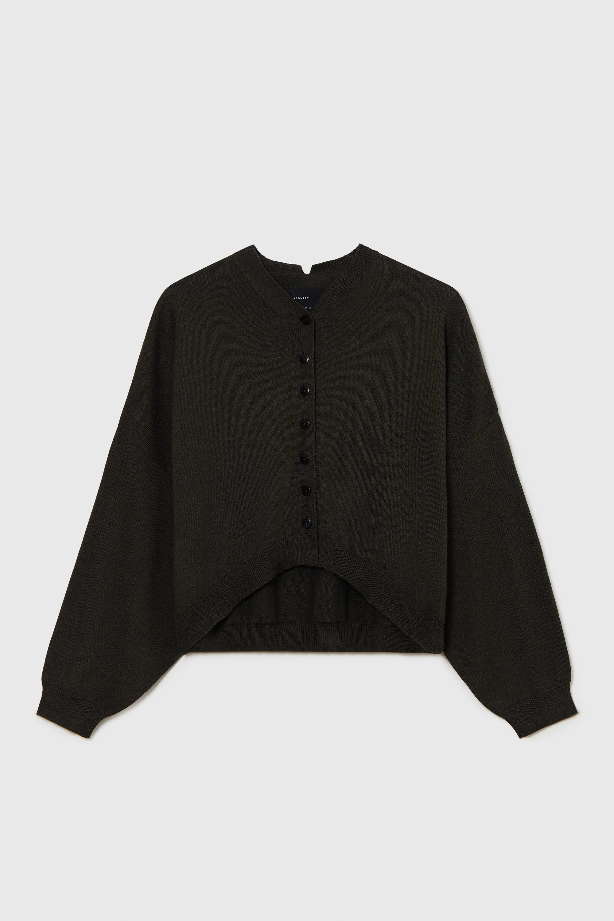 CORDERA COTTON & CASHMERE CARDIGAN DARK MOSS