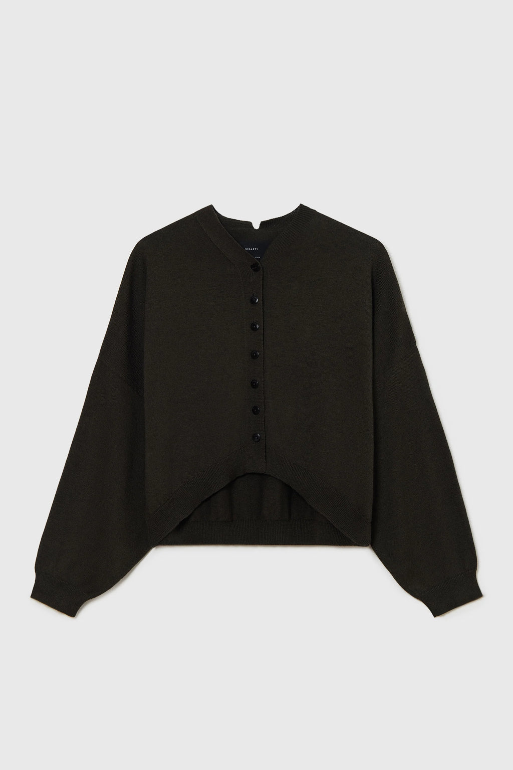CORDERA COTTON & CASHMERE CARDIGAN DARK MOSS