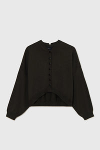 CORDERA COTTON & CASHMERE CARDIGAN DARK MOSS