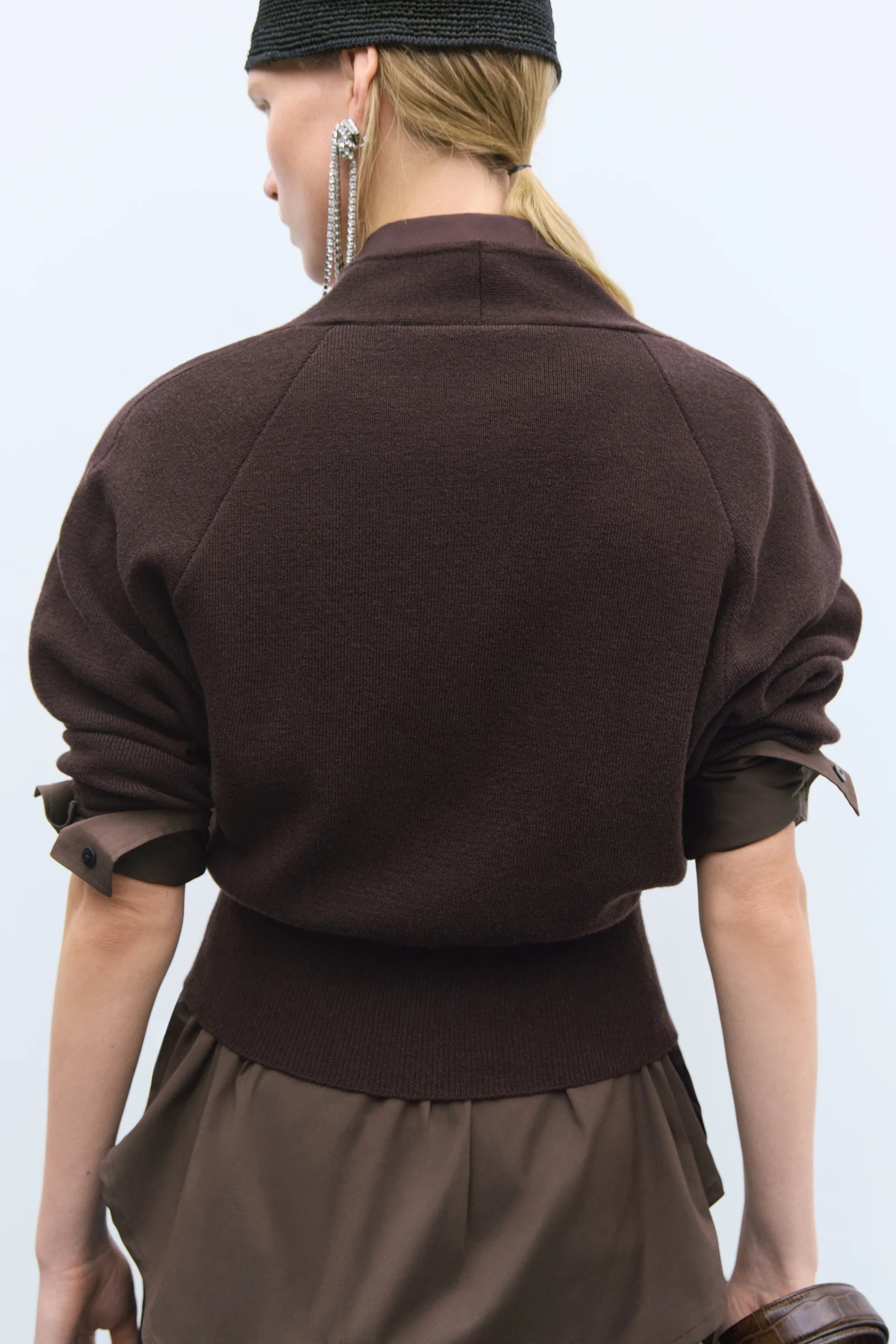 CORDERA MERINO & CASHMERE CARDIGAN BROWN
