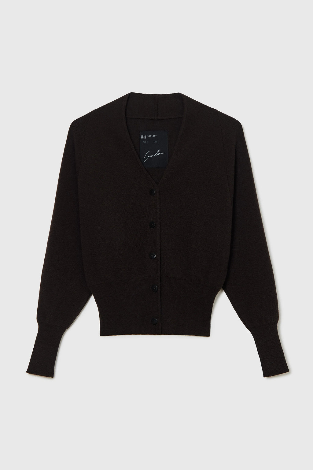 CORDERA MERINO & CASHMERE CARDIGAN BROWN
