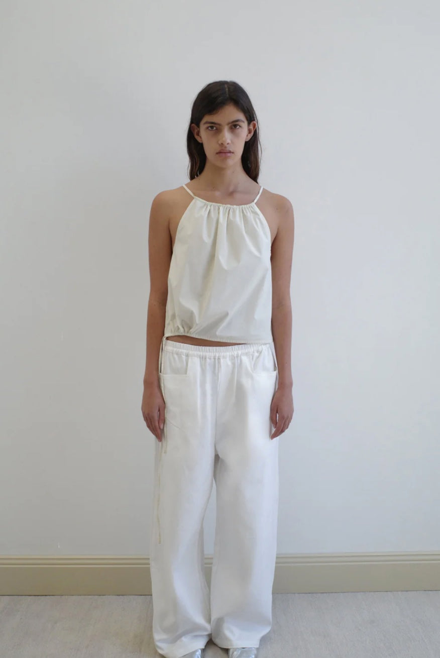 DEIJI STUDIO SIMPLE TOP BUTTER WHITE