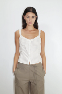 DEIJI STUDIOS RUFFLE BUTTON TOP