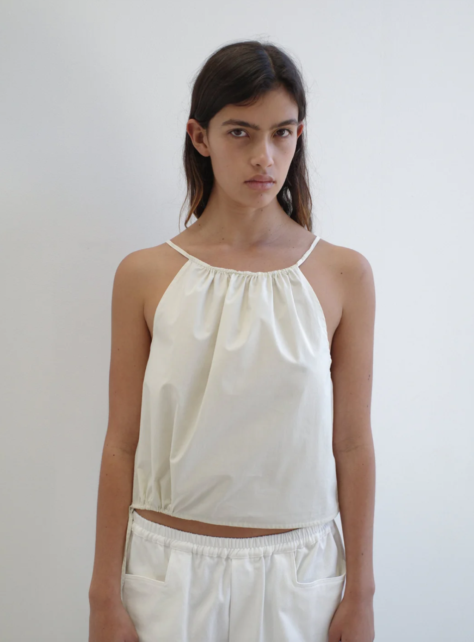 DEIJI STUDIO SIMPLE TOP BUTTER WHITE