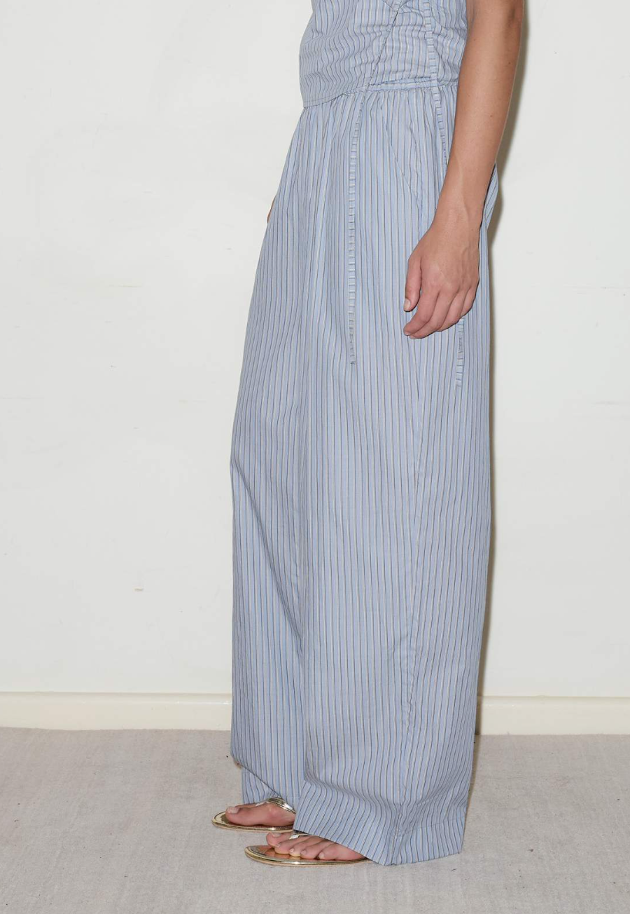 DEIJI EASE TROUSER GLACIER STRIPE