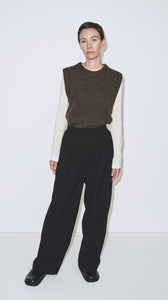 MIJEONG PARK PLEAT FRONT WIDE LEG PANT