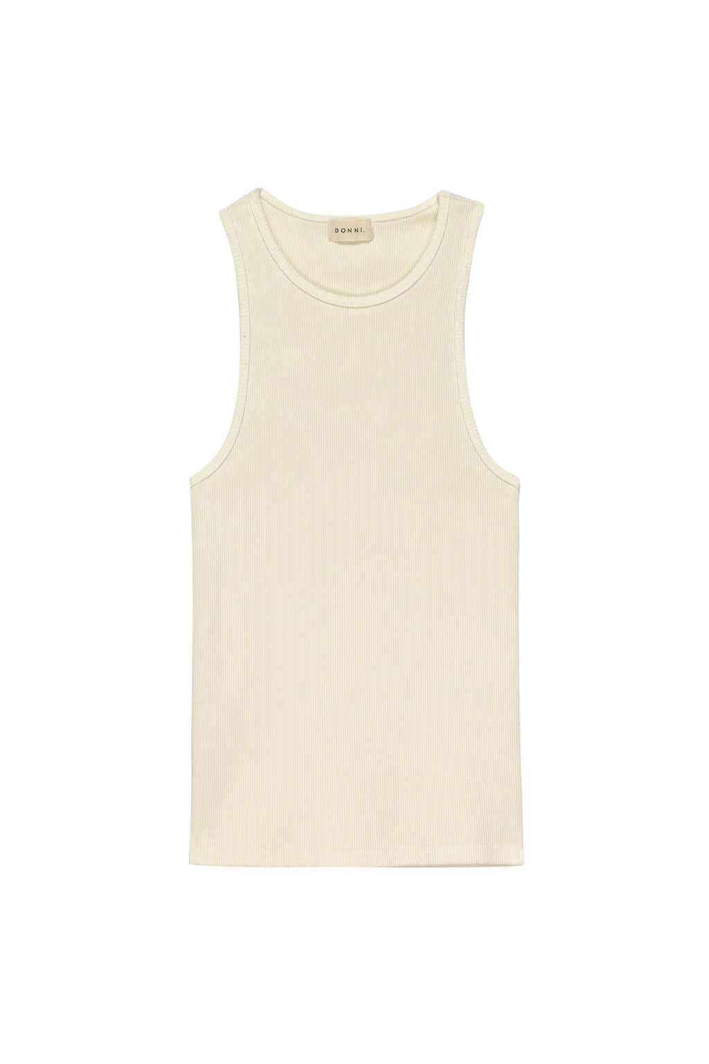 DONNI RIB TANK IN CREME