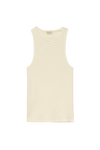 DONNI RIB TANK IN CREME