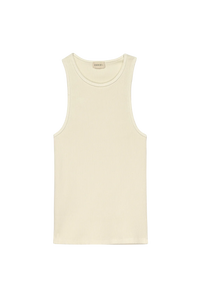 DONNI RIB TANK IN CREME