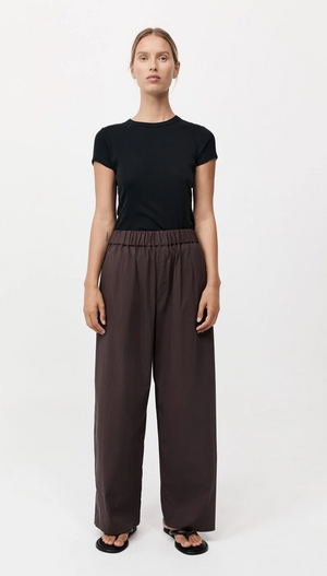 ST. AGNI RELAXED PANTS IN CHOCOLATE PLUM