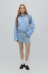 STILL HERE NEW YORK HOLLY SKIRT IN VINTAGE BLUE
