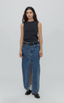 STILL HERE NEW YORK LIMA SKIRT IN CLASSIC BLUE