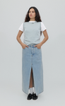 STILL HERE NEW YORK LIMA SKIRT IN VINTAGE BLUE
