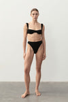 ZIAH LEE BOTTOM IN BLACK BOUCLE