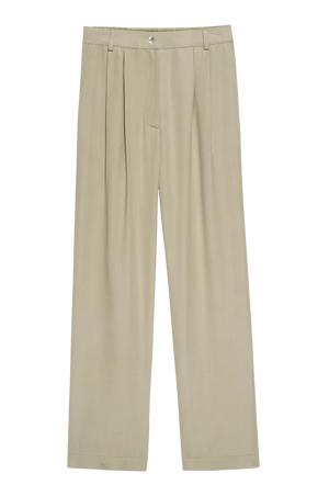 DONNI PLEATED TROUSER IN LYCHEE SIZE L